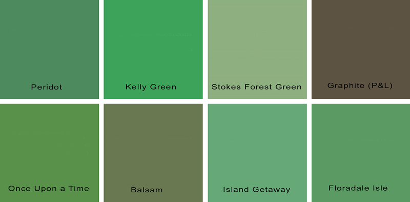 shades of green