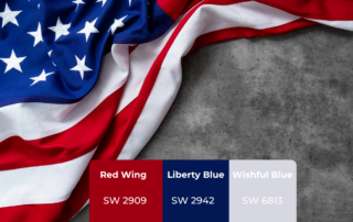 Red, White & Blue: Patriotic Color Ideas That Still Look Classy - sherwin williams' shades matching the flag