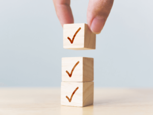 Your School’s Maintenance Checklist: What to Tackle During Breaks - blocks representing a checklist