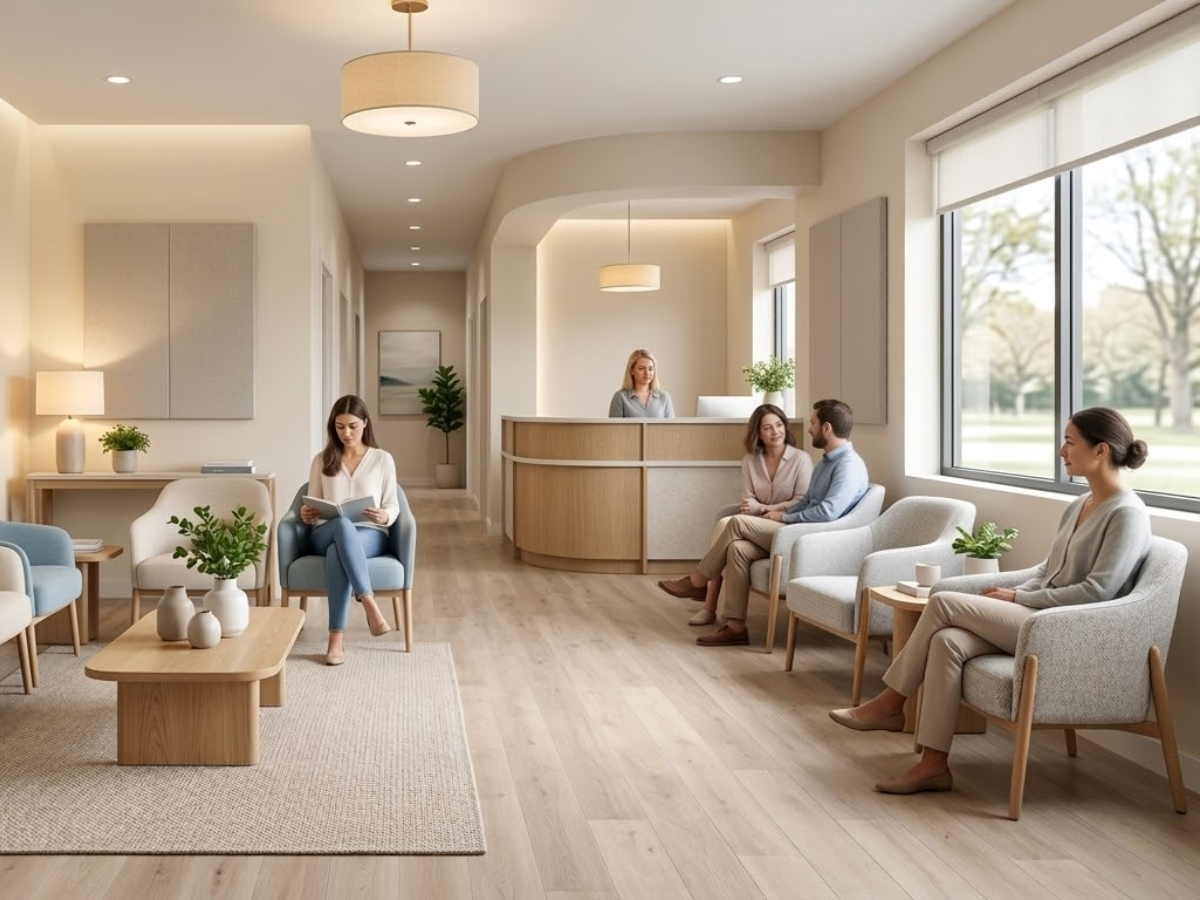 Color Psychology in Healthcare: Paint Color Recommendations for Atlanta Clinics and Waiting Rooms - calm waiting room