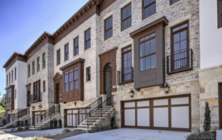 The Complete Guide to Townhome Exterior Painting in Atlanta: HOA Rules & Timing - Row of modern townhomes in Atlanta
