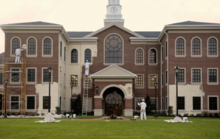 First Impressions Matter: Exterior Painting Strategies for Atlanta’s Independent Schools - parivate school being painted by professional painters in atlanta