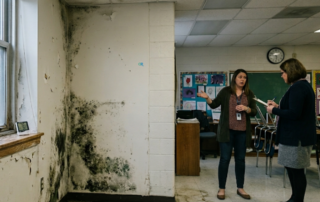 Cleaning vs. Repainting: What Really Stops Mold Growth in Atlanta Schools? - Mold Growth classroom wall