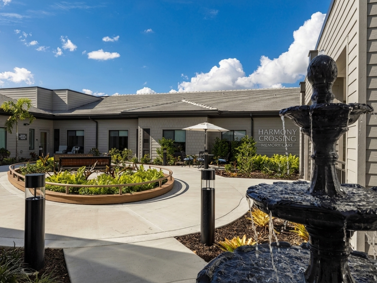 Designing Calm and Safe Exteriors: How Exterior Repaints Support Memory Care Communities - Modern Memory Care Facility from the exterior