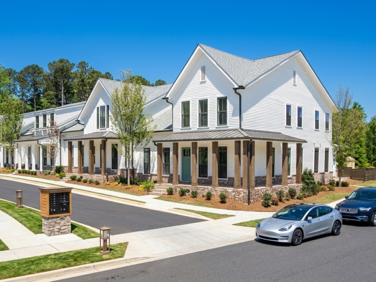 Budgeting for Exterior Repaints in Townhome Communities: A Practical Guide for Boards and Managers - traditional townhome community in Atlanta